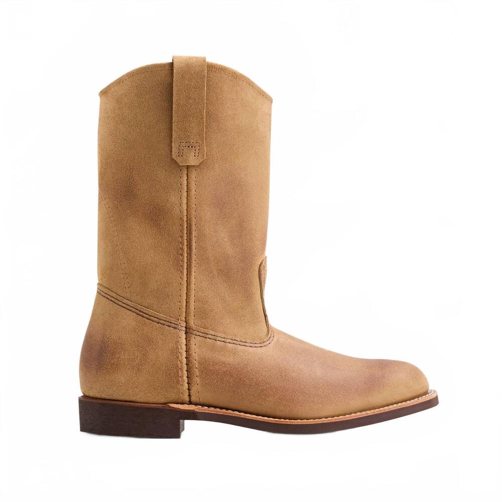 NEW RED WING SHOES men's pecos leather boots in brown